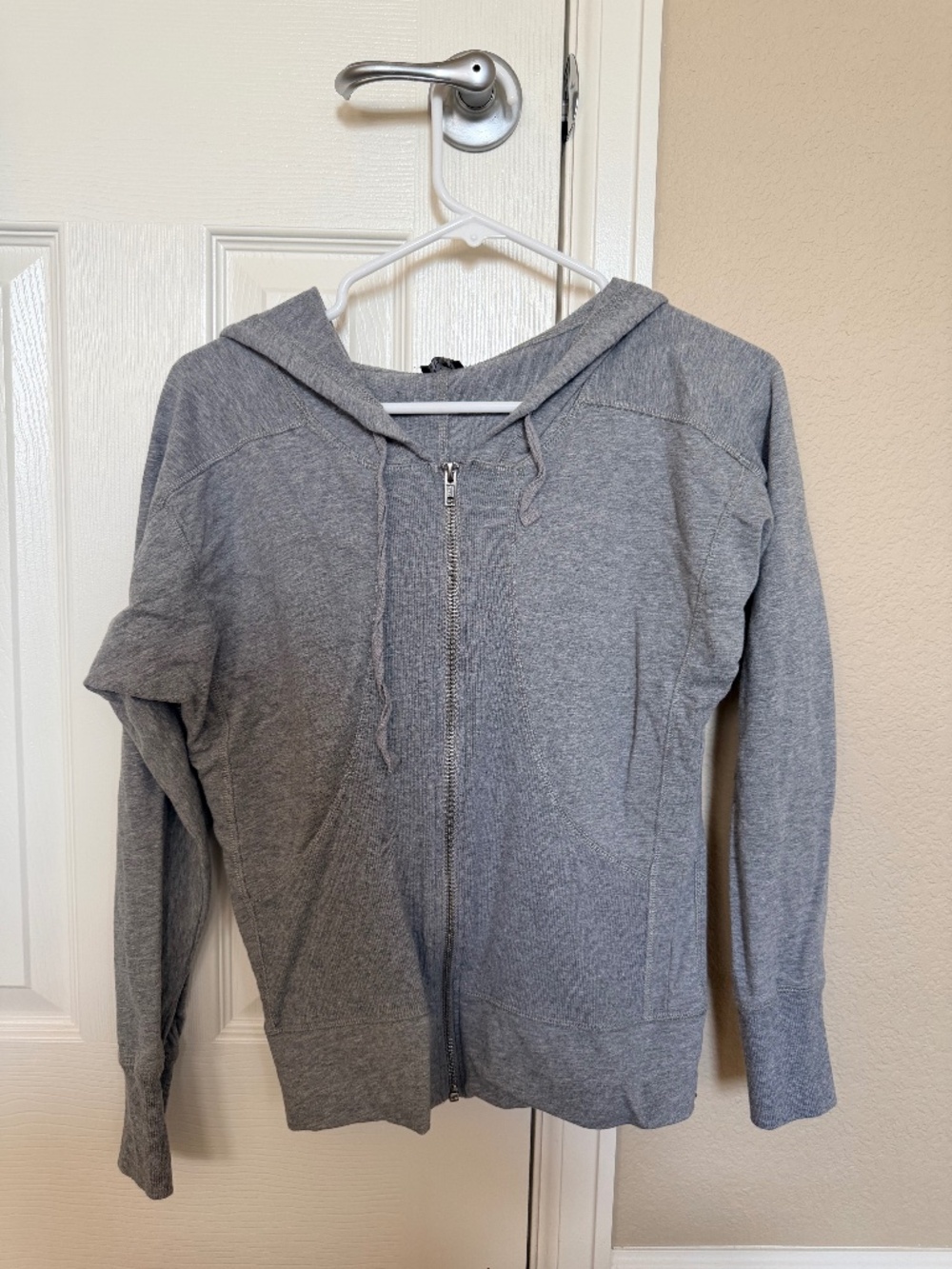 Cable and Gauge heather grey zip-up hoodie S